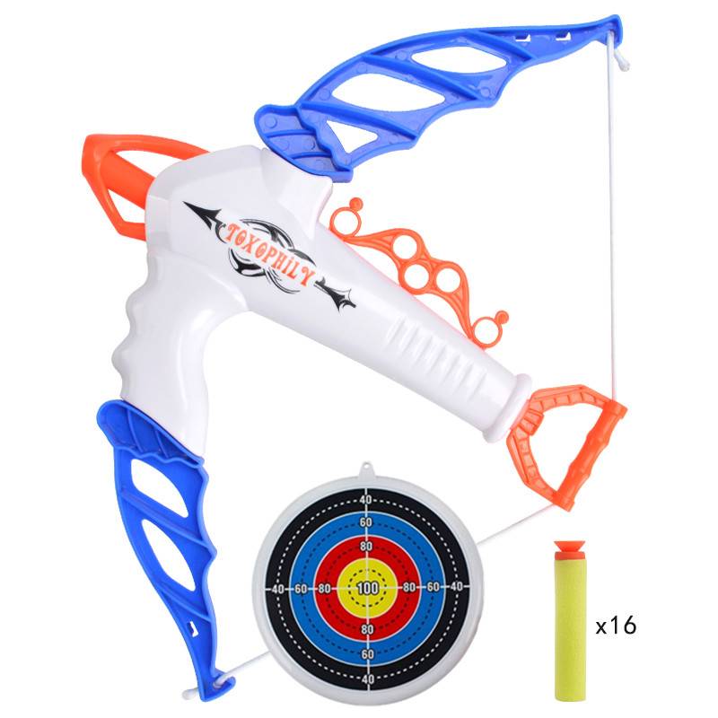 Small soft slingshot + 16 bullets + plastic target